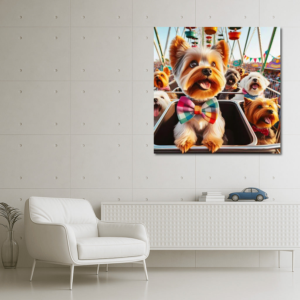 Carnival Extravaganza with Yorkshire Terriers