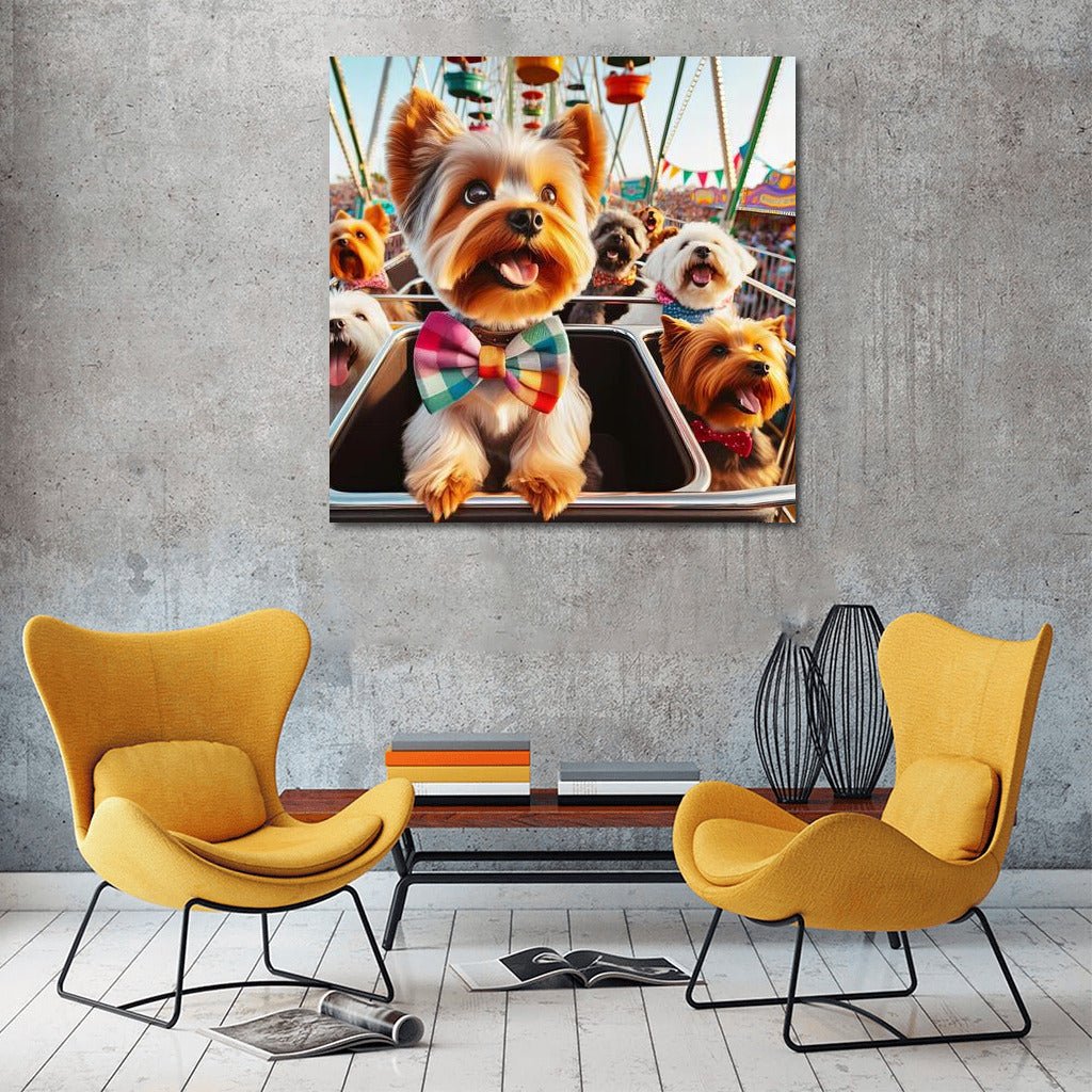 Carnival Extravaganza with Yorkshire Terriers