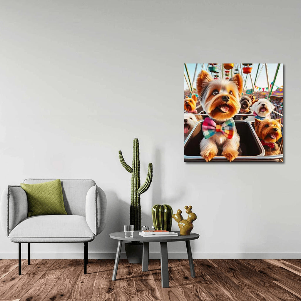 Carnival Extravaganza with Yorkshire Terriers