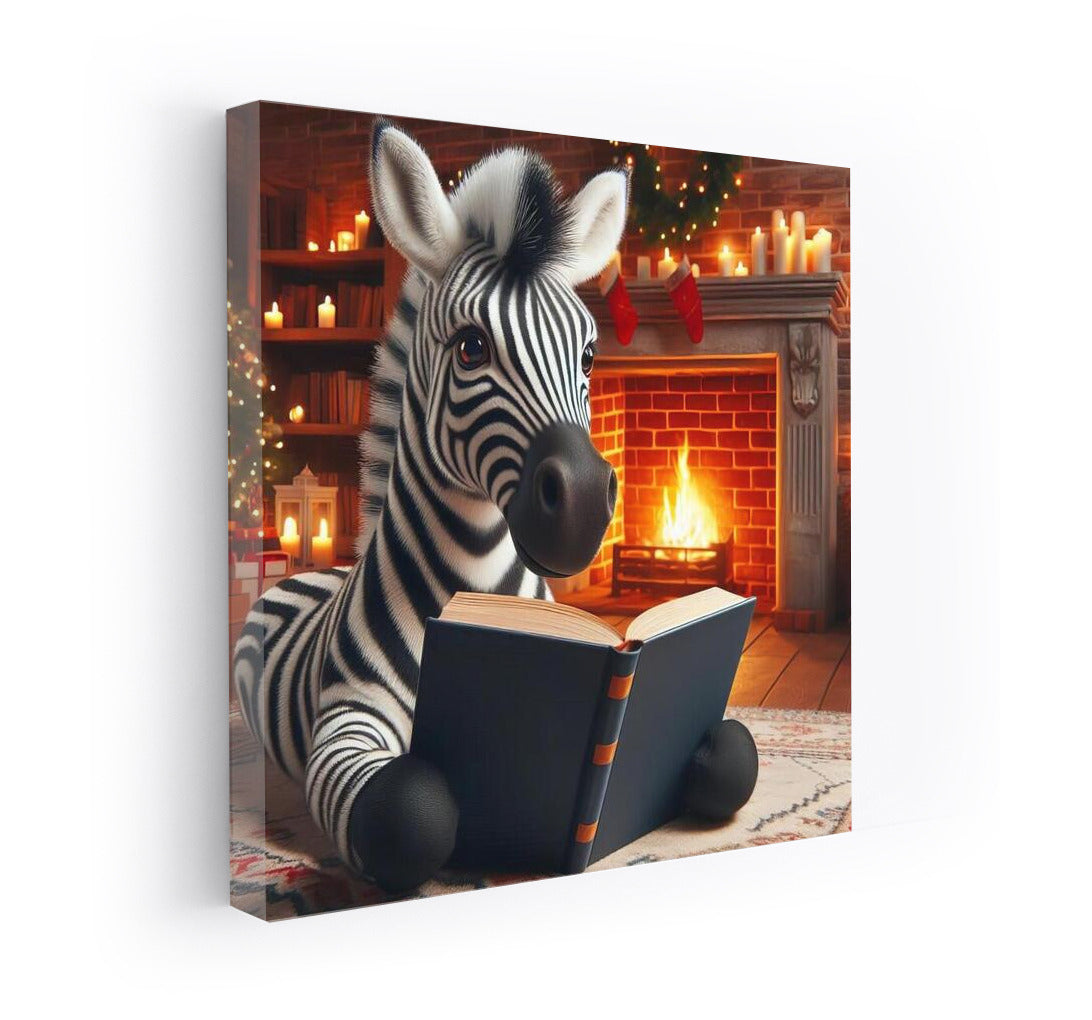 Zebra at the Fireplace: Immersion in the World of Books