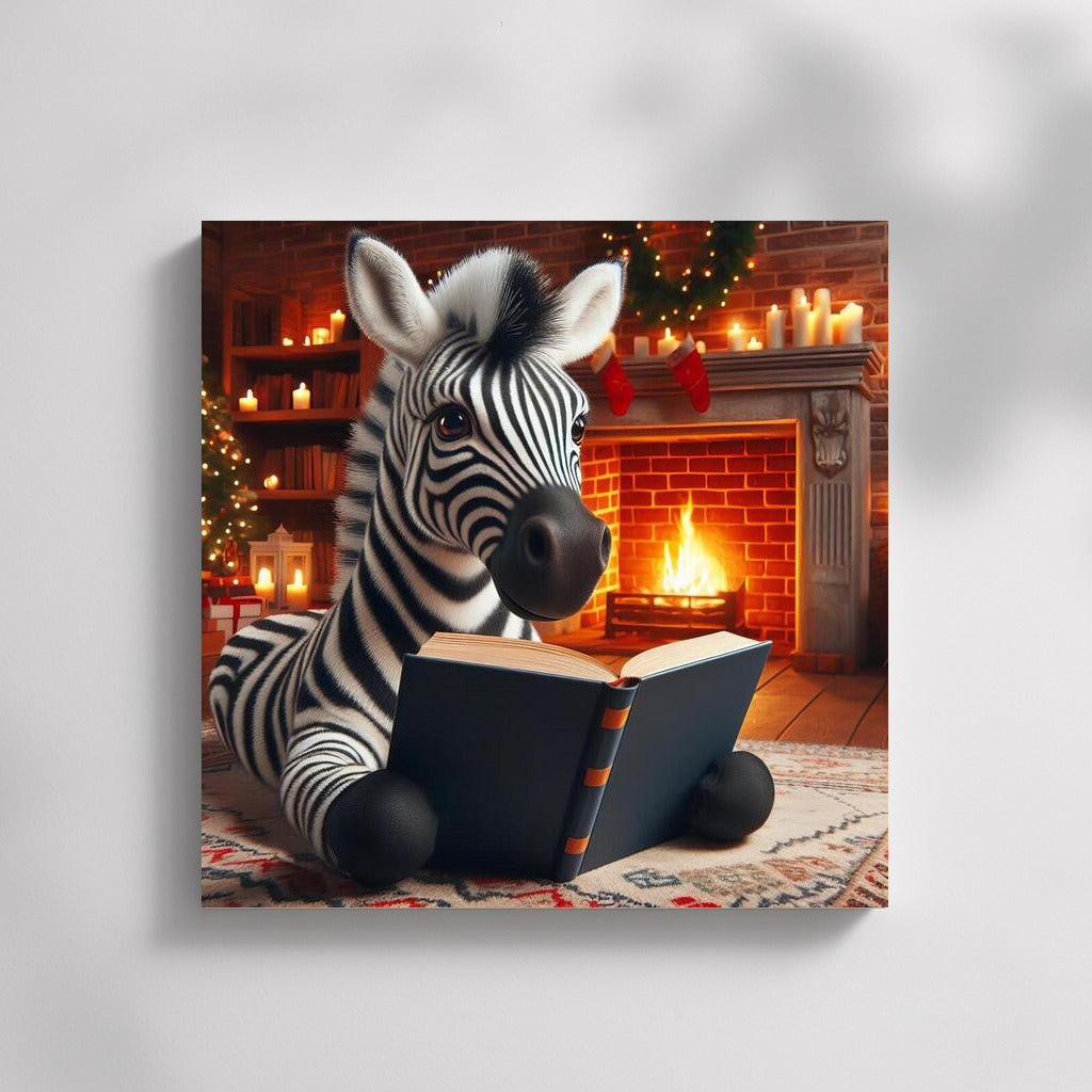Zebra at the Fireplace: Immersion in the World of Books