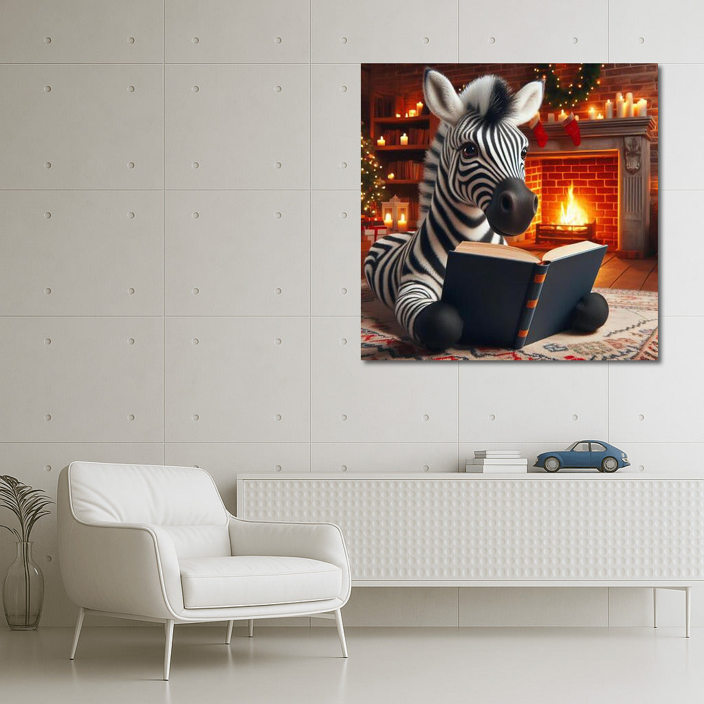 Zebra at the Fireplace: Immersion in the World of Books