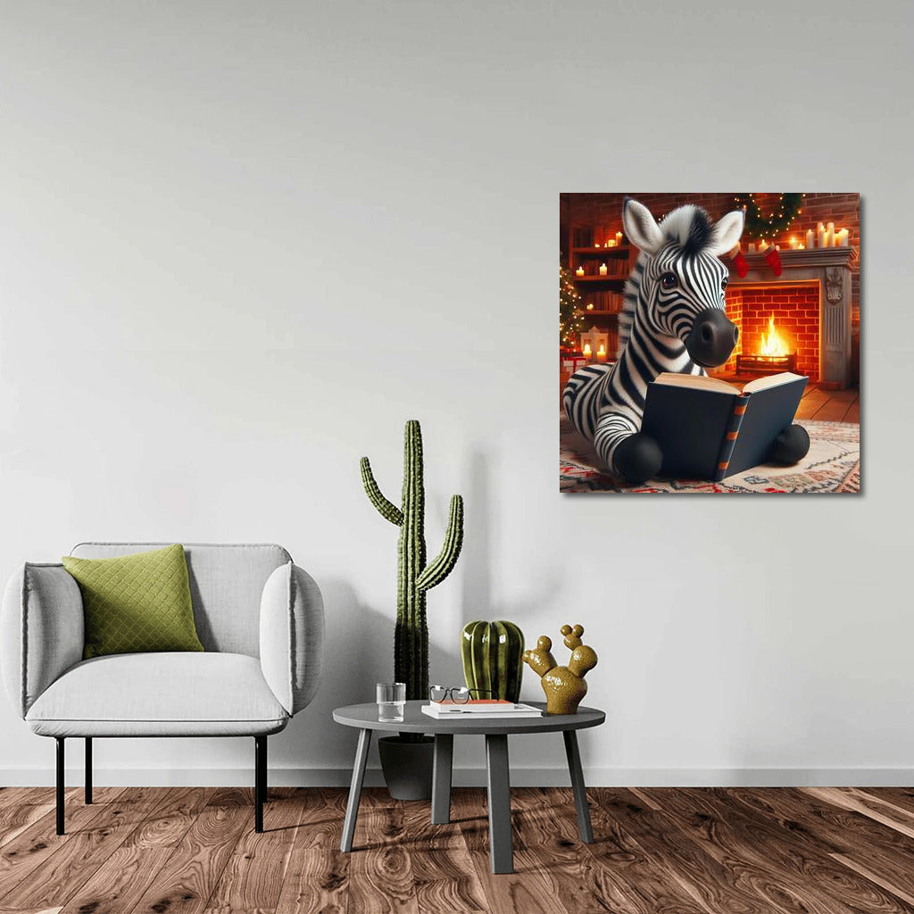 Zebra at the Fireplace: Immersion in the World of Books