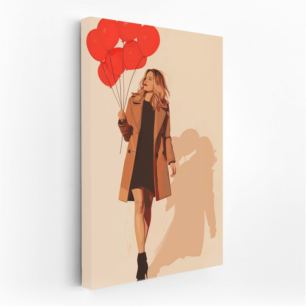 Girl with Red Balloons: Stylish Space Update