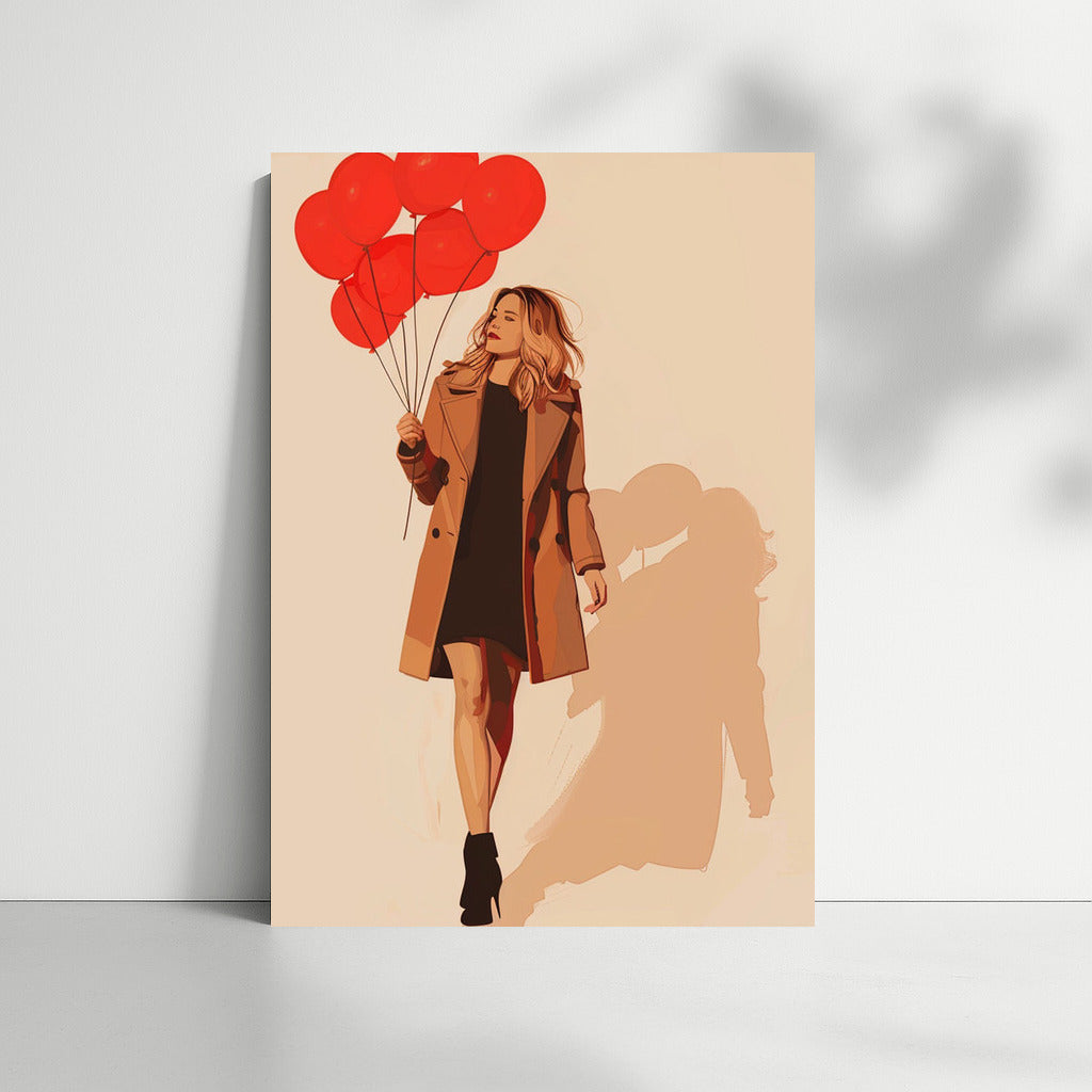 Girl with Red Balloons: Stylish Space Update