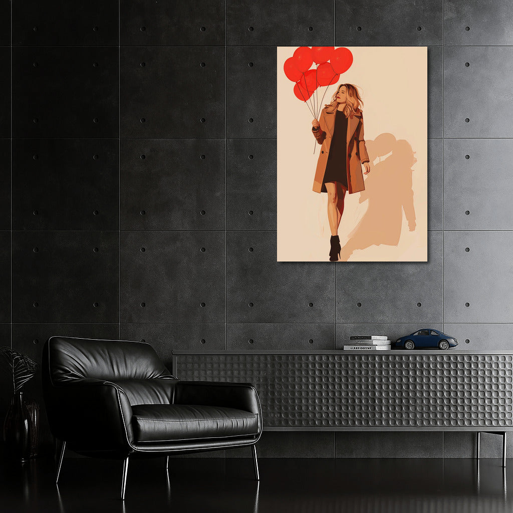 Girl with Red Balloons: Stylish Space Update