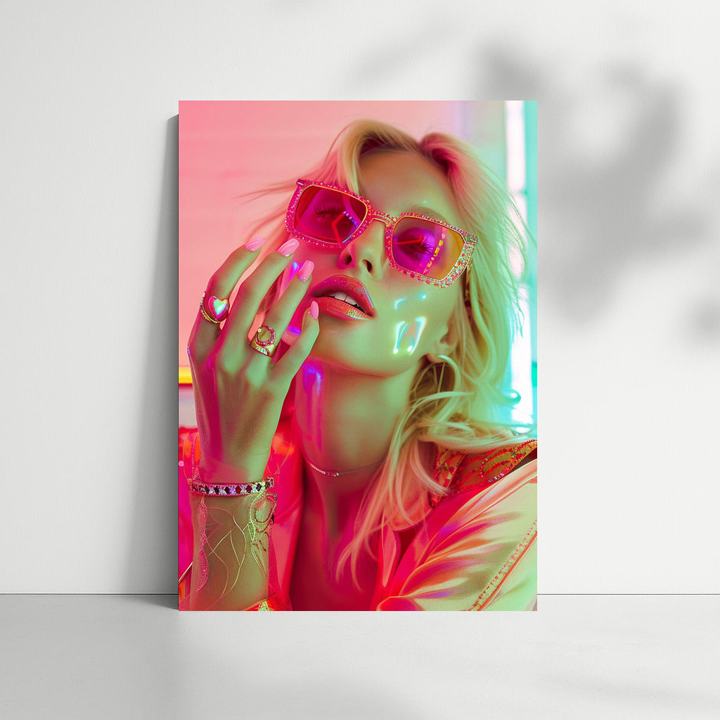 Shine and Style: Bright Portrait of a Girl