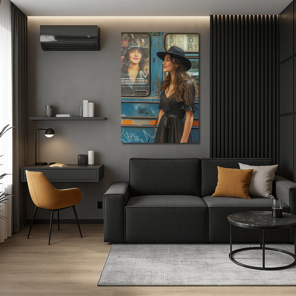Charming Smile: Stylish Girl for Your Interior