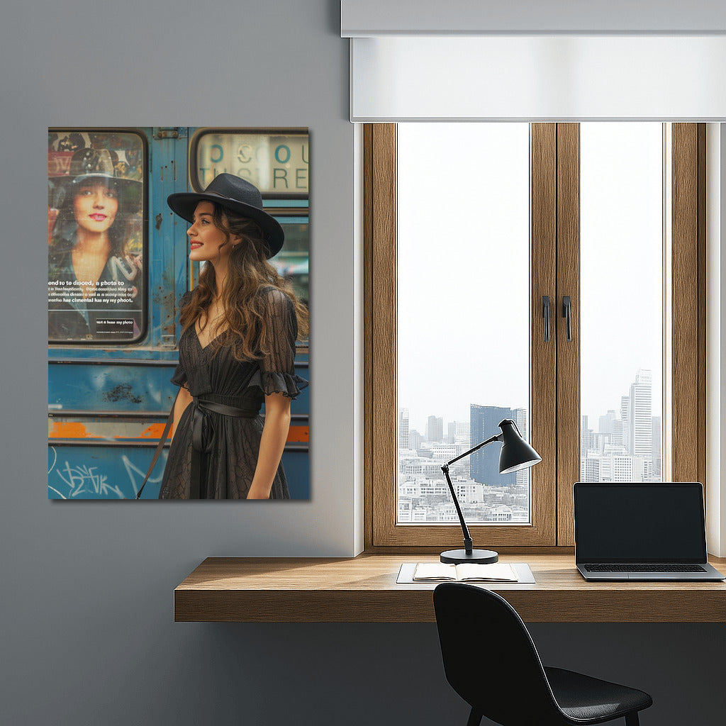 Charming Smile: Stylish Girl for Your Interior