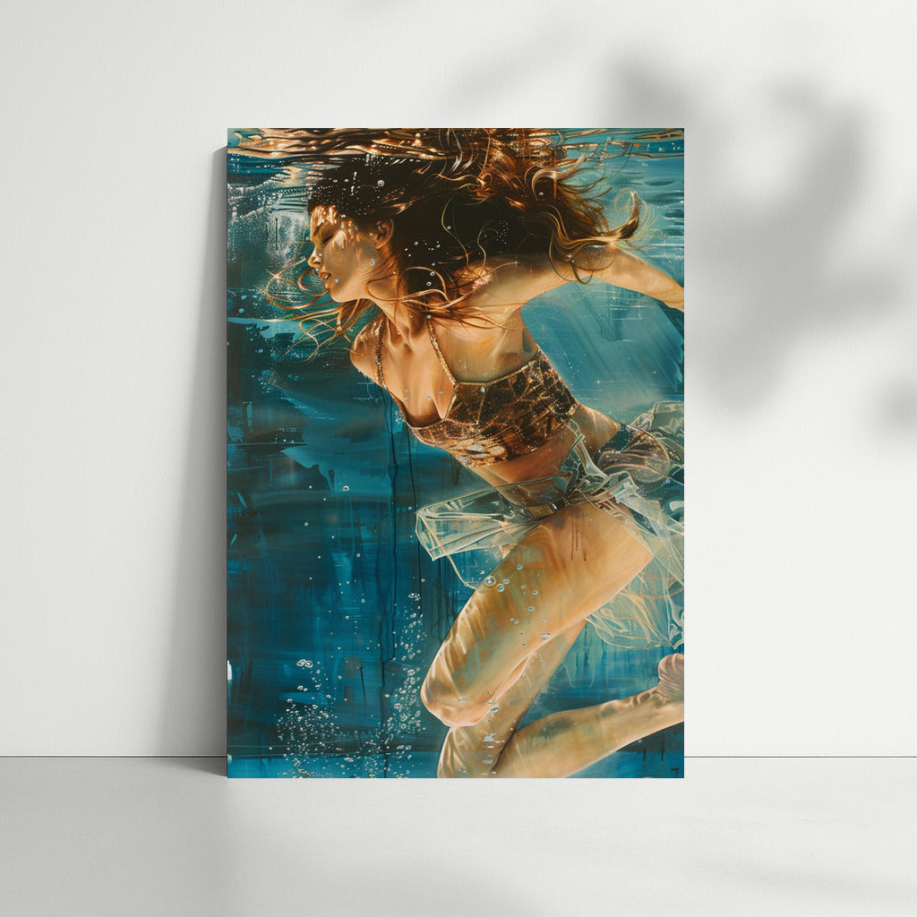 Water Muse: Beautiful Girl in the Depths of Fantasy