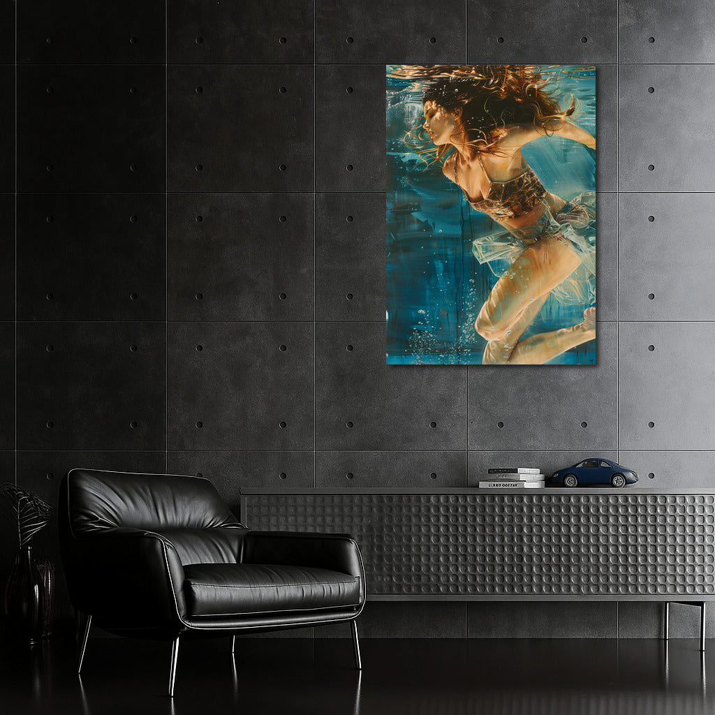 Water Muse: Beautiful Girl in the Depths of Fantasy