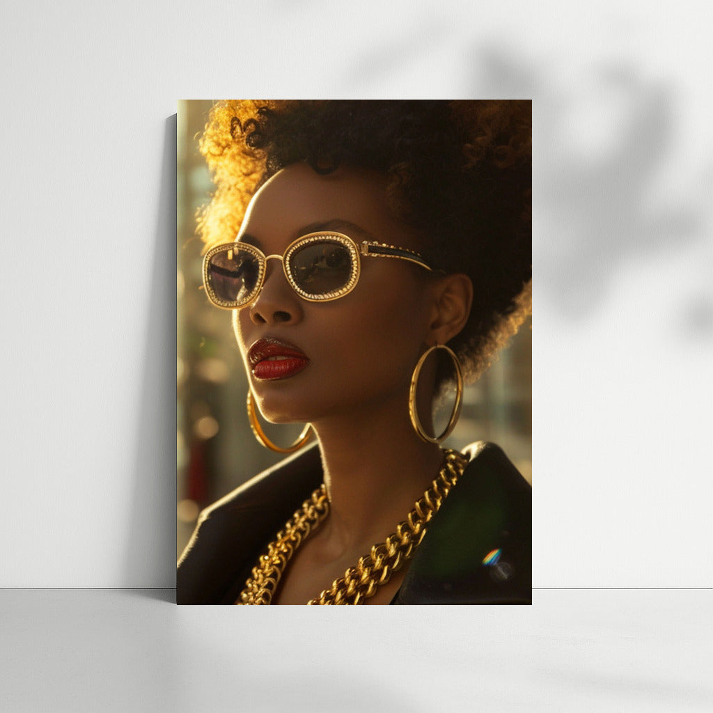 Mysterious Brunette: Elegance in Stylish Accessories