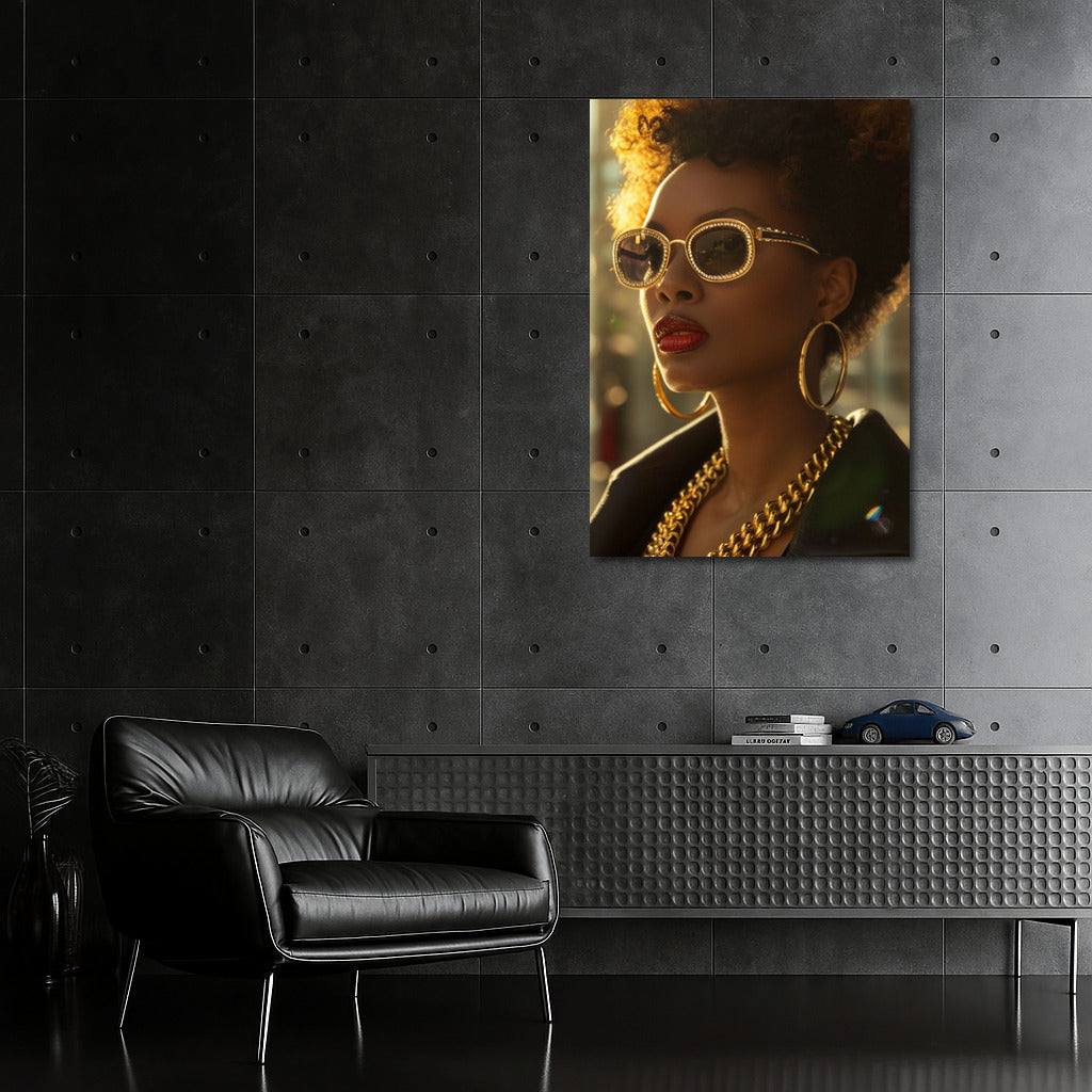 Mysterious Brunette: Elegance in Stylish Accessories