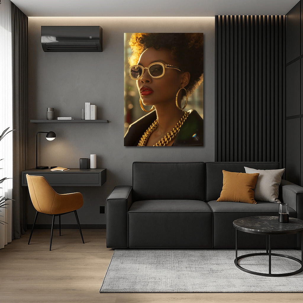 Mysterious Brunette: Elegance in Stylish Accessories