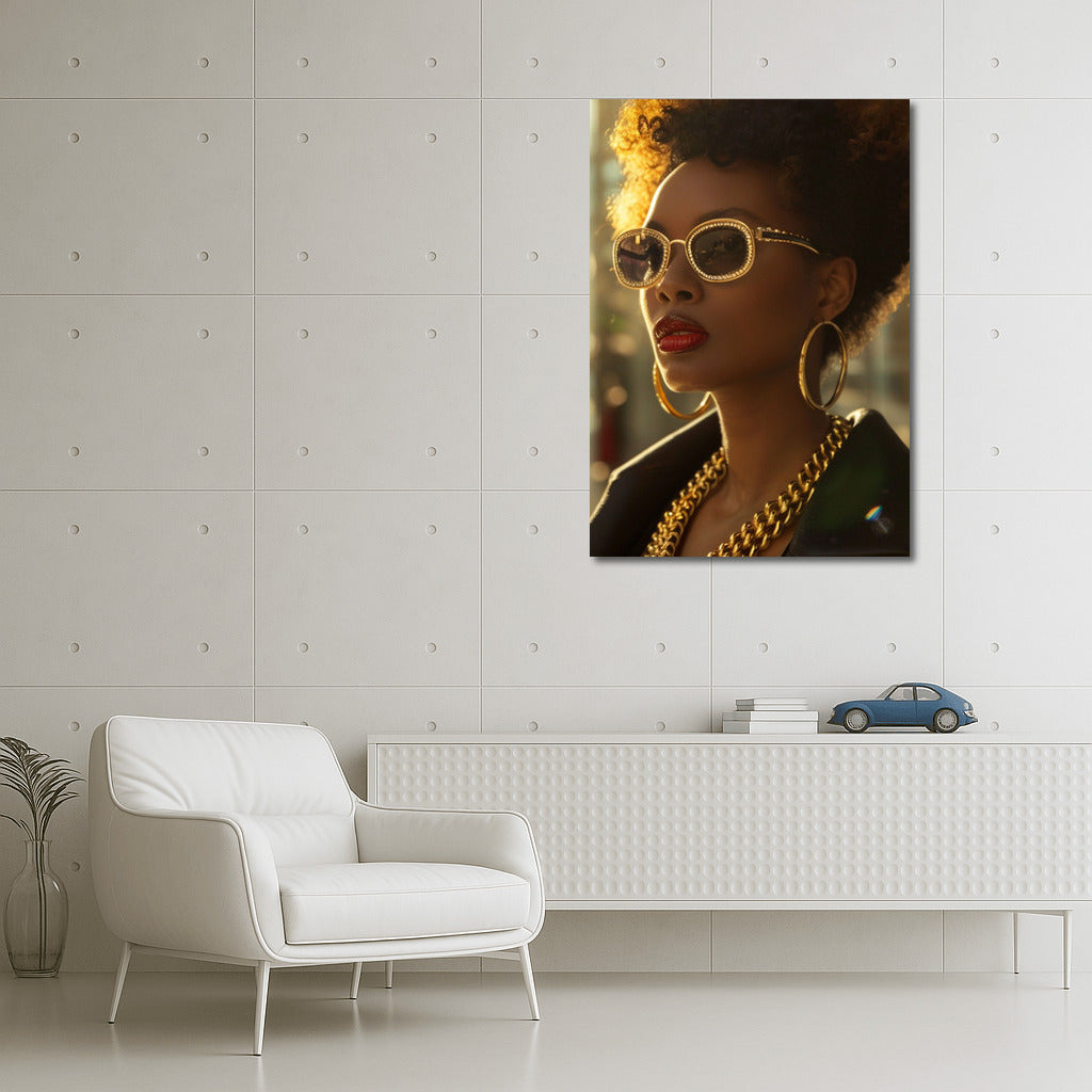 Mysterious Brunette: Elegance in Stylish Accessories