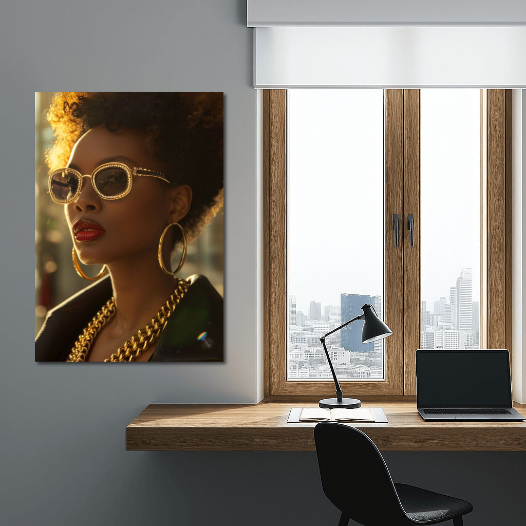 Mysterious Brunette: Elegance in Stylish Accessories