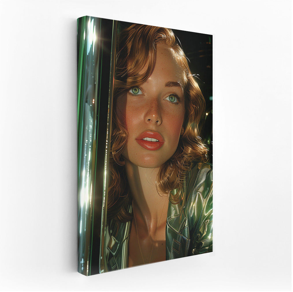 Mysterious Look: A Vivid Portrait of a Young Girl