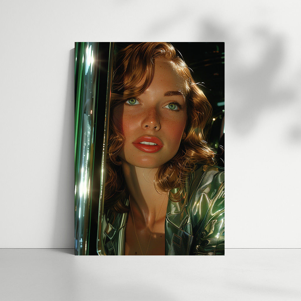 Mysterious Look: A Vivid Portrait of a Young Girl