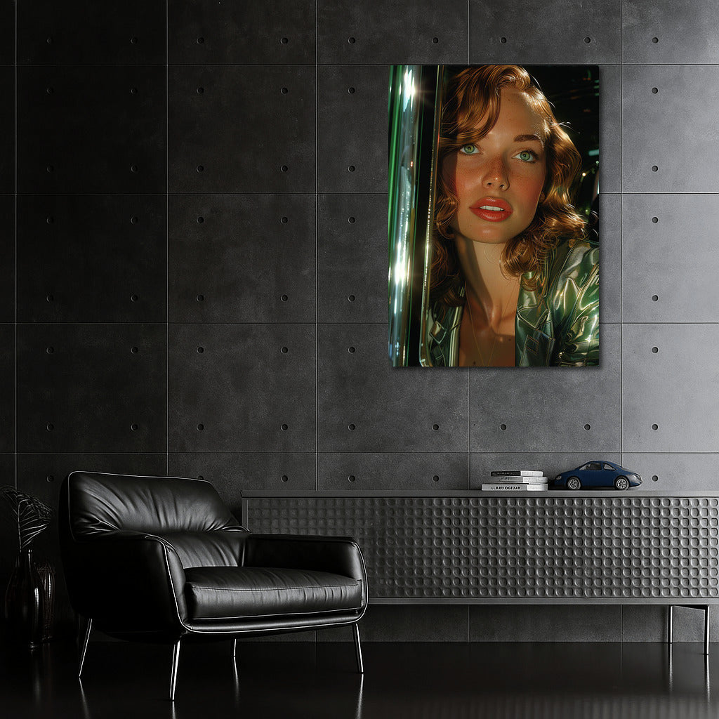 Mysterious Look: A Vivid Portrait of a Young Girl