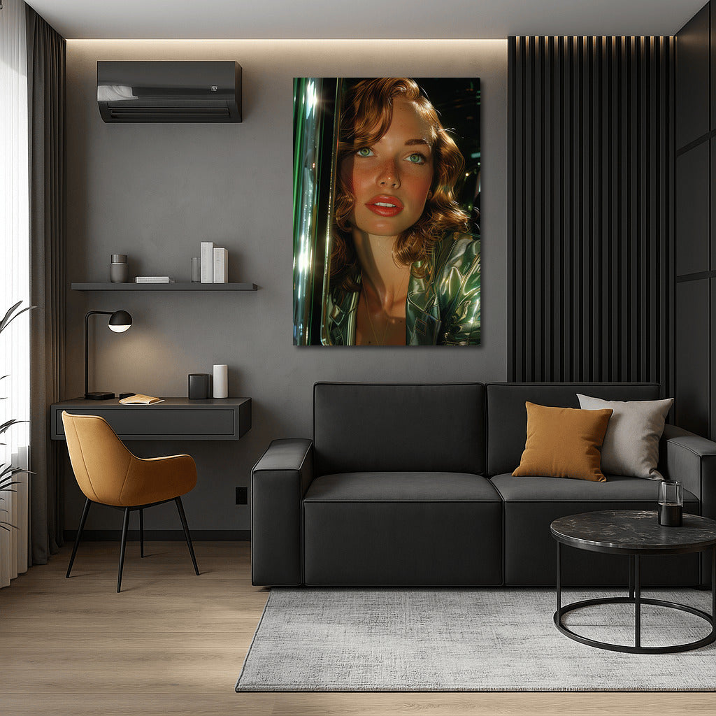 Mysterious Look: A Vivid Portrait of a Young Girl