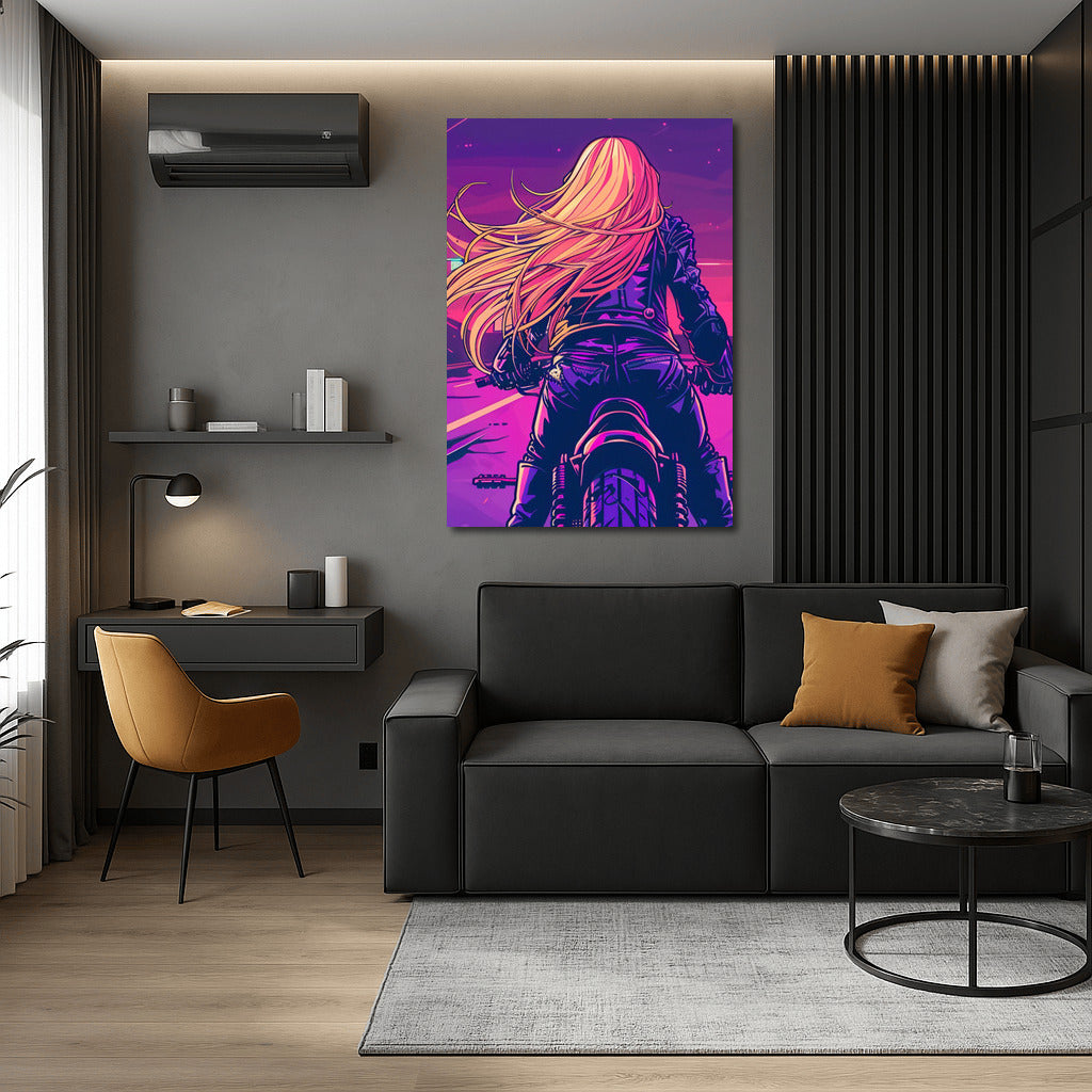 Neon Amazon: Anime Motorcycle Maiden in the World of Speed