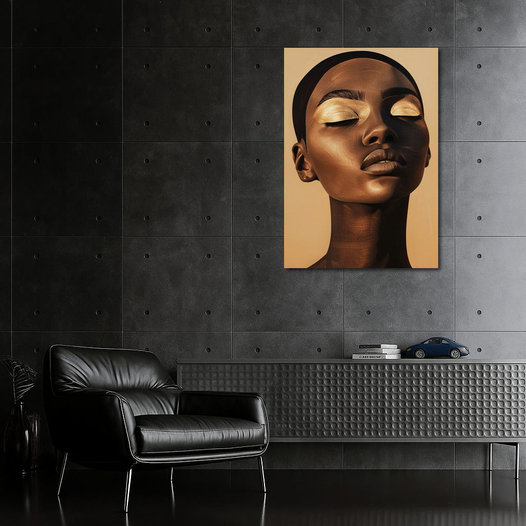 Mysterious Figure: Contemporary Portrait of a Girl