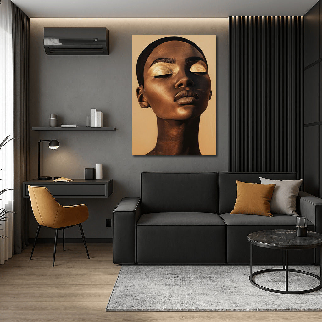 Mysterious Figure: Contemporary Portrait of a Girl