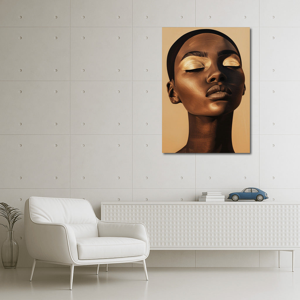 Mysterious Figure: Contemporary Portrait of a Girl