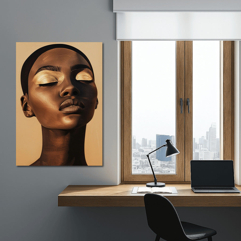 Mysterious Figure: Contemporary Portrait of a Girl