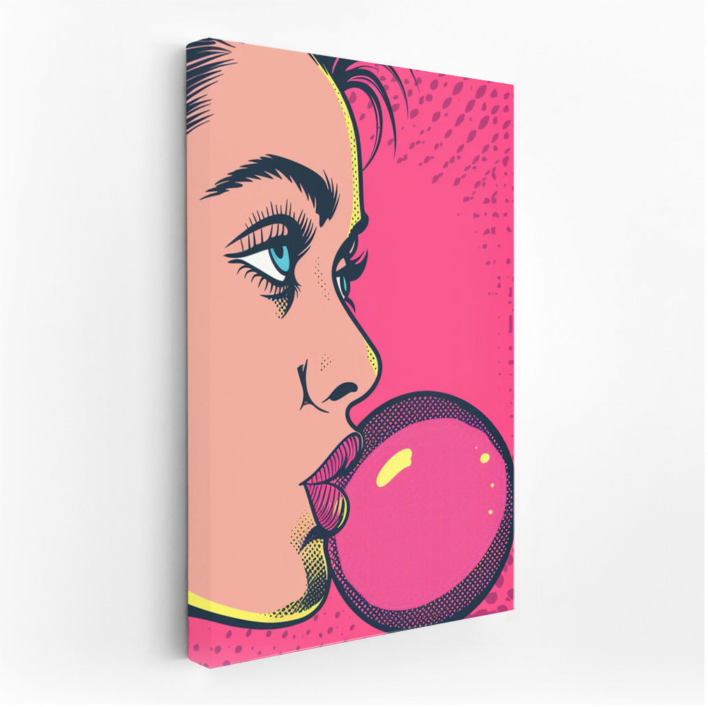 Pop Art Diva: Bright Image of a Girl for a Modern Interior