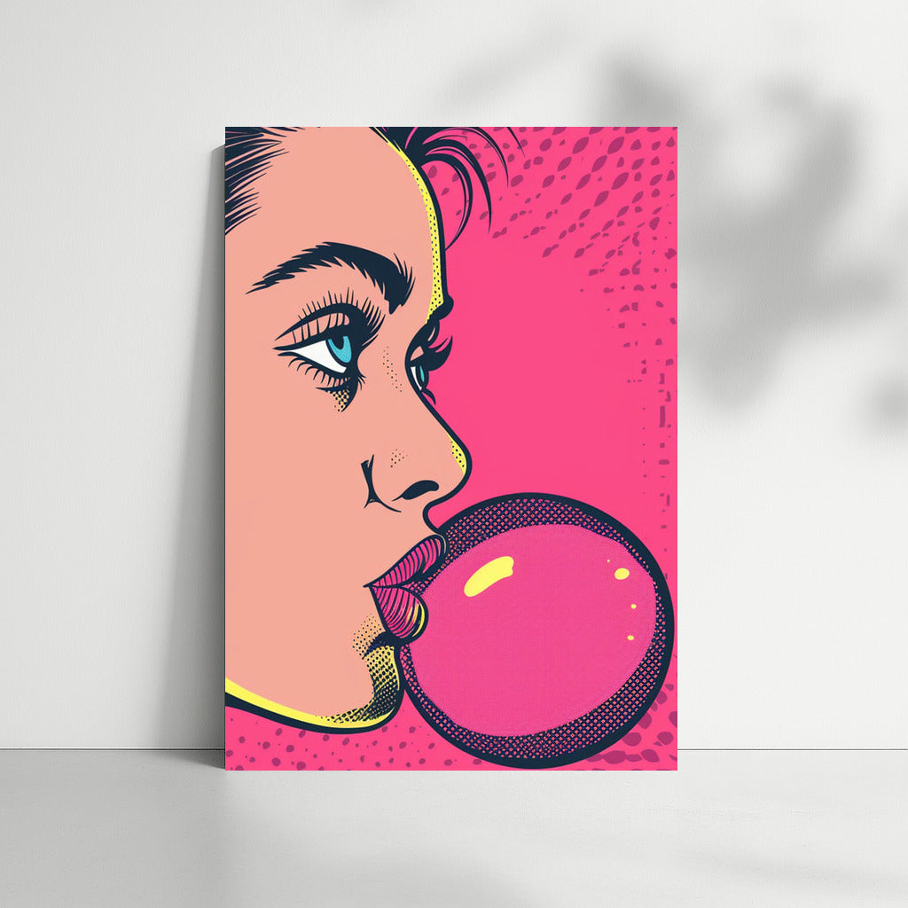 Pop Art Diva: Bright Image of a Girl for a Modern Interior