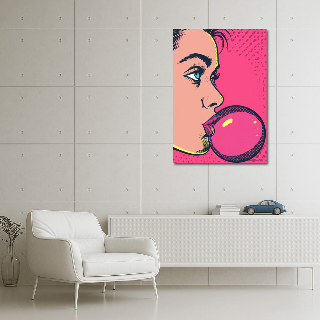 Pop Art Diva: Bright Image of a Girl for a Modern Interior