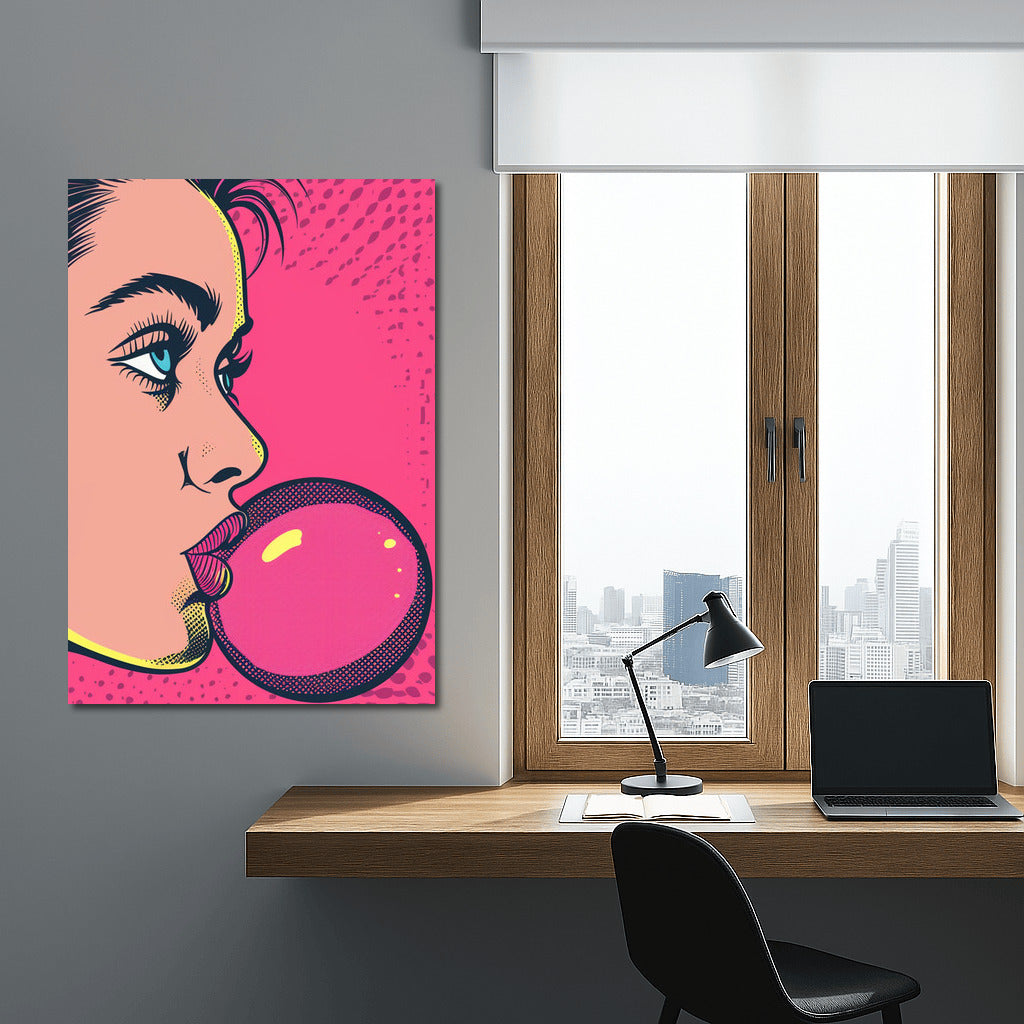 Pop Art Diva: Bright Image of a Girl for a Modern Interior