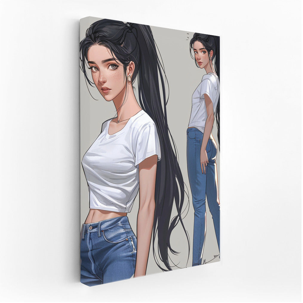 Modern Muse: Portrait of a Young Girl