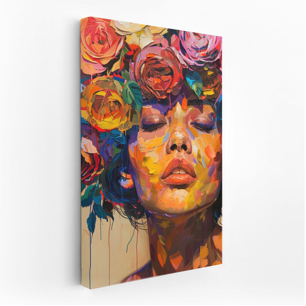Flower Muse: Woman with a Wreath of Flowers