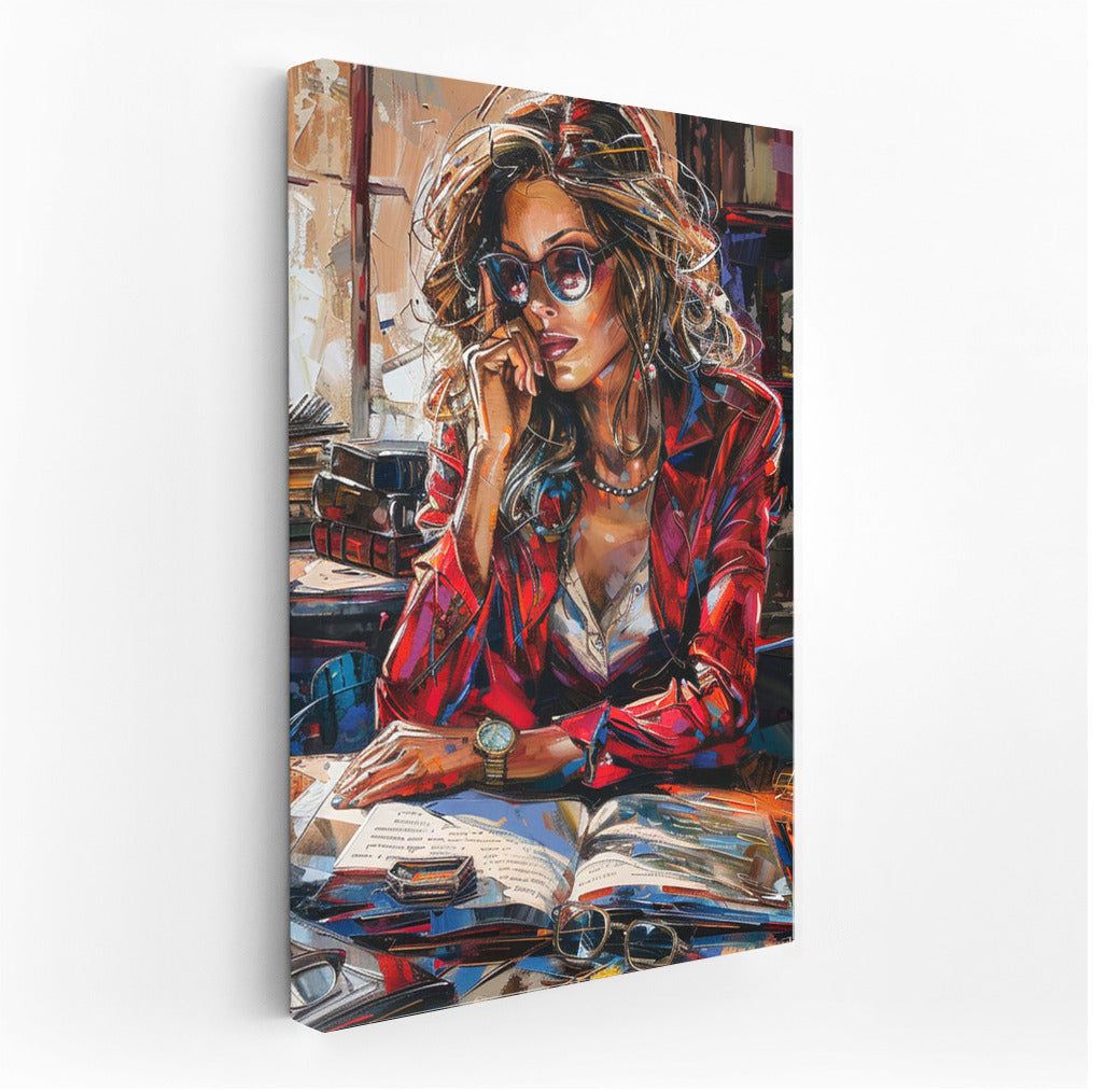 Pensive Muse: A Vivid Portrait of a Girl