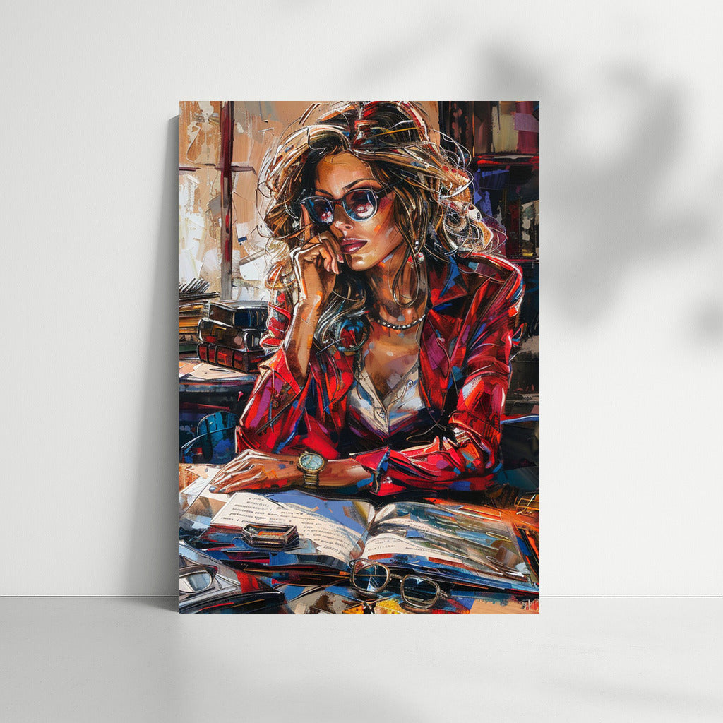Pensive Muse: A Vivid Portrait of a Girl