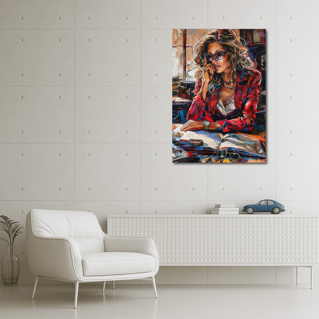 Pensive Muse: A Vivid Portrait of a Girl