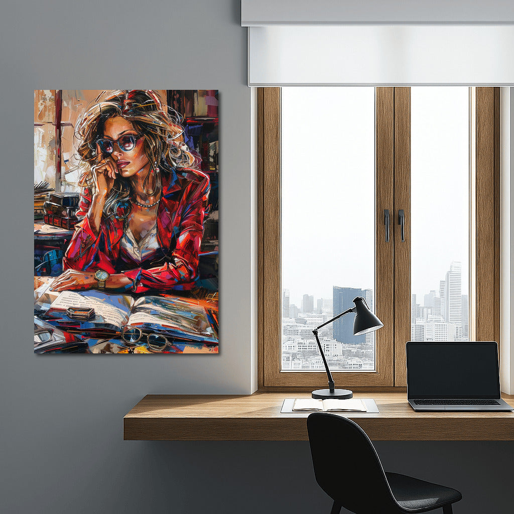 Pensive Muse: A Vivid Portrait of a Girl