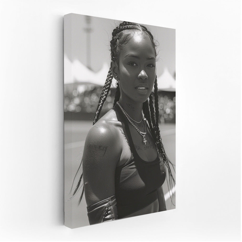 Quiet Confidence: Portrait of a Beautiful Dark Skinned Girl