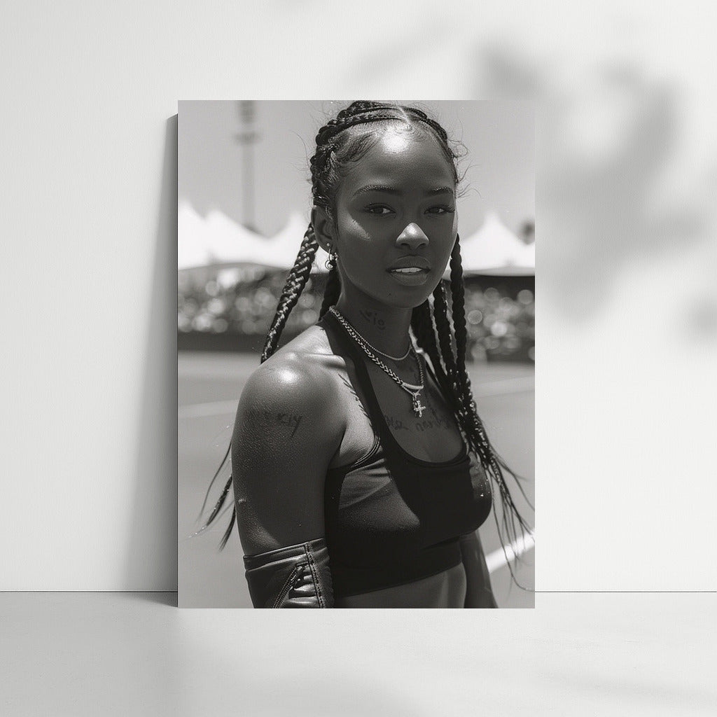 Quiet Confidence: Portrait of a Beautiful Dark Skinned Girl
