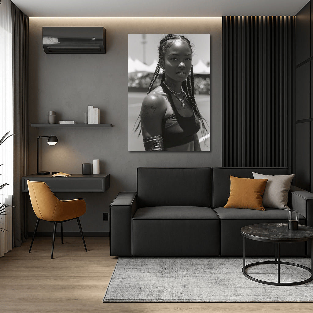 Quiet Confidence: Portrait of a Beautiful Dark Skinned Girl