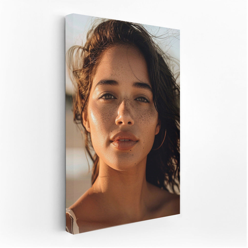 Freckle Magic: Portrait of a Mysterious Brunette