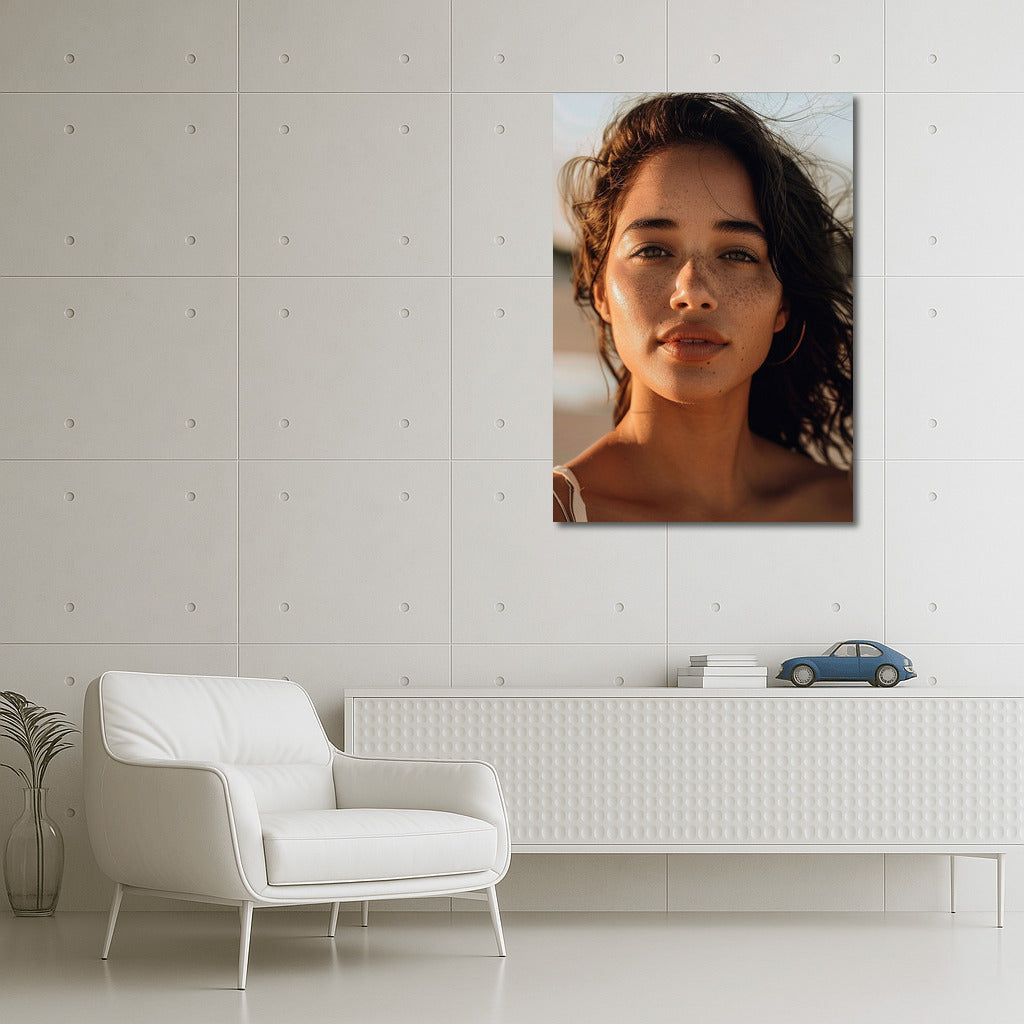 Freckle Magic: Portrait of a Mysterious Brunette