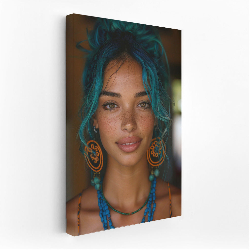 Mysterious Beauty: Portrait of a Beautiful Girl