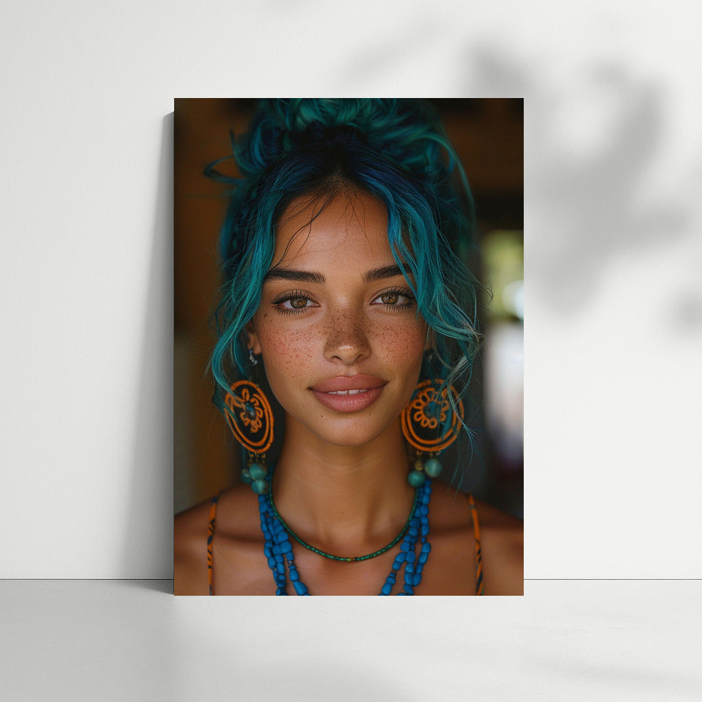 Mysterious Beauty: Portrait of a Beautiful Girl
