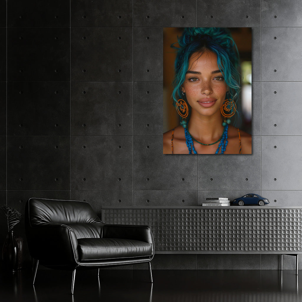 Mysterious Beauty: Portrait of a Beautiful Girl