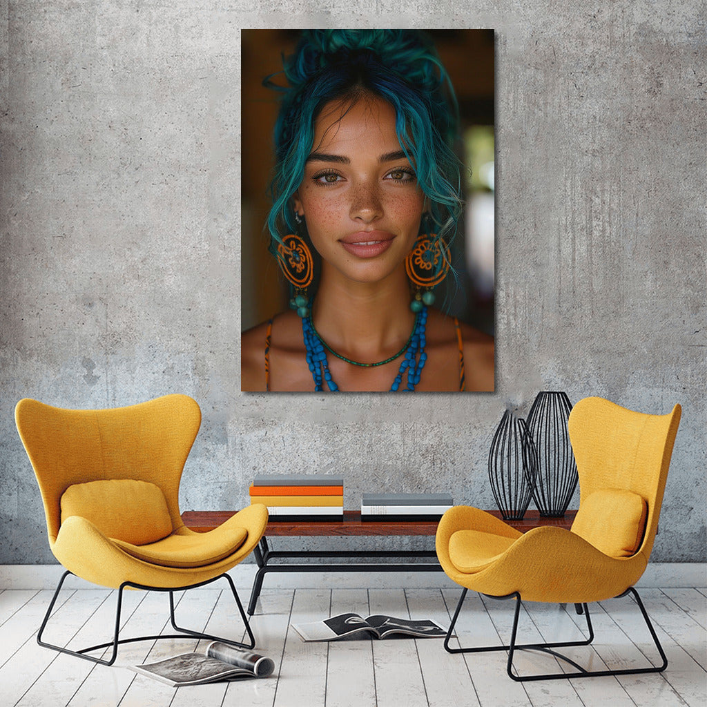 Mysterious Beauty: Portrait of a Beautiful Girl