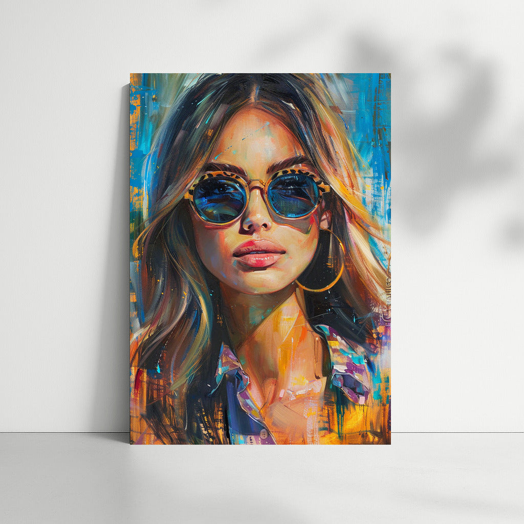 Mysterious Muse in Glasses: Travel Inspiration
