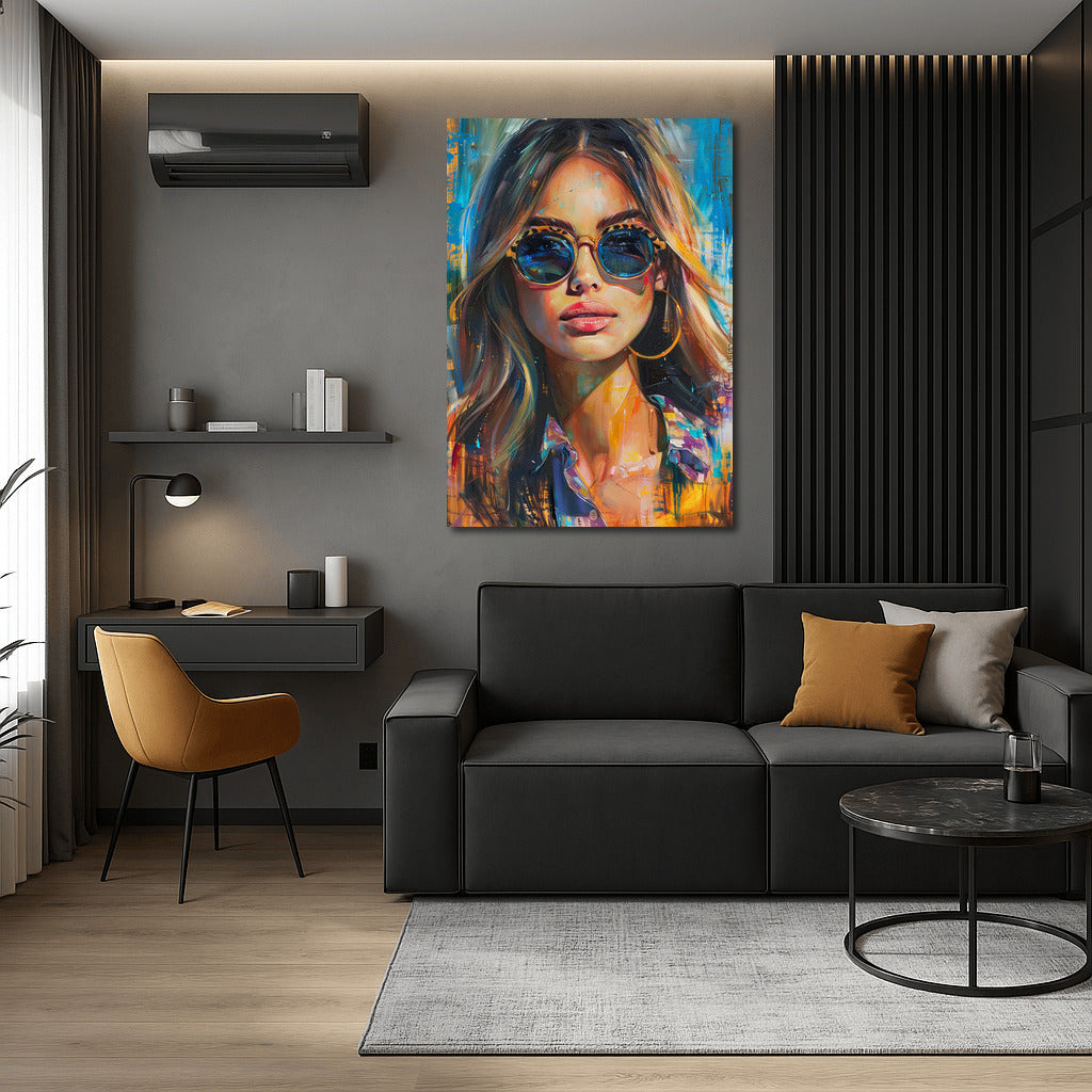 Mysterious Muse in Glasses: Travel Inspiration